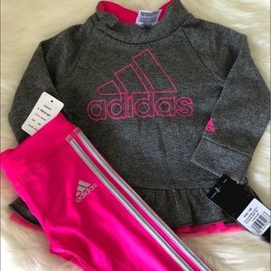 Adidas 2 piece matching outfits 12 months brand new with tags